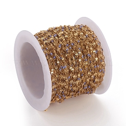 Handmade 304 Stainless Steel Dapped Chains&nbsp;CHS-D026-16C-G