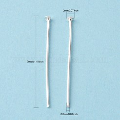 鉄平頭ピン  銀色のメッキ  カドミウムフリー＆鉛フリー  30x0.75~0.8mm  約673個/100g&nbsp;X-HPS3.0cm