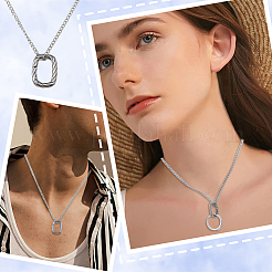 304 Stainless Steel Curb Chain Necklaces&nbsp;NJEW-HS00009