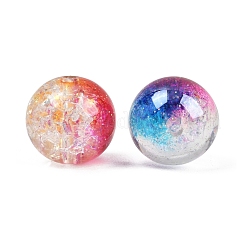 Transparent Crackle Resin Beads&nbsp;RESI-C070-15