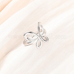 Adjustable 304 Stainless Steel Cuff Rings&nbsp;RJEW-D337-04P