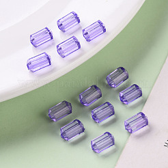 透明なアクリルビーズ  多面カット  ポリゴン  ミディアムスレートブルー  9x5mm  穴：1.8mm  約3496個/500g&nbsp;TACR-S154-27B-47
