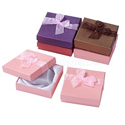バレンタインデーのギフトボックス厚紙ブレスレット箱をパッケージ化  ミックスカラー  約9センチ幅  9センチの長さ  高さ2.7センチ&nbsp;BC148