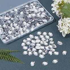 250Pcs Imitation Taiwan Acrylic Rhinestone Cabochons&nbsp;GACR-FG0001-08
