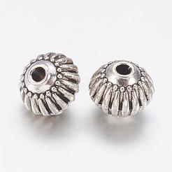 Tibetan Style Alloy Lantern Beads&nbsp;TIBEB-M008-06AS