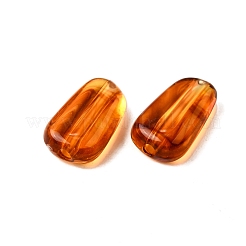 透明なアクリルビーズ  琥珀のビーズを模倣する  台形  12x7x4mm  穴：1.5mm  約2173個/500g&nbsp;MACR-K359-45J