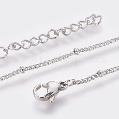 Tarnish Resistant 304 Stainless Steel Curb Chain Anklets&nbsp;AJEW-P069-05P