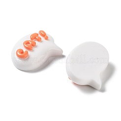 Cartoon White Cat Resin Decoden Cabochons&nbsp;CRES-R203-01G