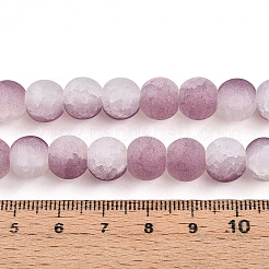 Crackle Glass Beads Strands&nbsp;GLAA-N009-10mm-05