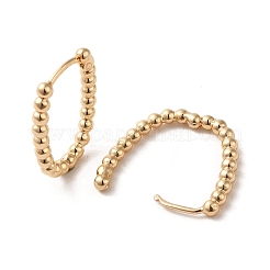 真鍮製フープピアス  オーバル  ライトゴールド  23x3mm&nbsp;EJEW-C073-22KCG