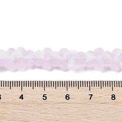 ジェイド風ガラスビーズ連売り  蝶  多面カット  ピンク  8x10x5.5mm  穴：0.9mm  約55個/連  15.47インチ（39.3cm）&nbsp;EGLA-L045-I-A06