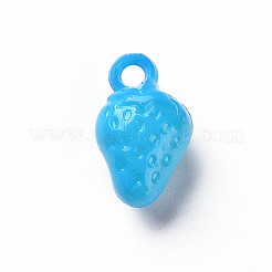 オペークアクリルパーツ  苺  ミックスカラー  21x13x10.5mm  穴：3mm  約415個/500g&nbsp;MACR-N013-055