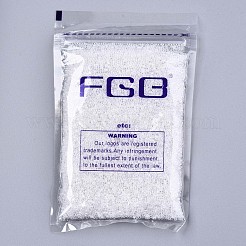 Fgb 11/0グレードaベーキングペイントガラスシードビーズ  シリンダー  均一なシードビーズサイズ  透明色光沢  透明  1.5x1mm  穴：0.5mm  約20000個/袋&nbsp;SEED-S030-0101