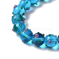 Handmade Bumpy Lampwork Beads Strands&nbsp;LAMP-K037-16C