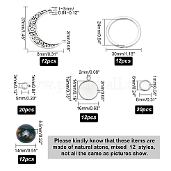 DIY Crescent Moon Keychain Making Kit&nbsp;DIY-PH0006-44