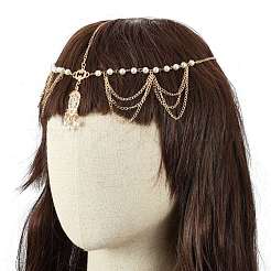 Bohemian Women Tassel Head Chain&nbsp;OHAR-WH0005-01G