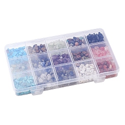 180G 15 Styles Natural & Synthetic Mixed Gemstone Beads Set&nbsp;G-FS0005-73
