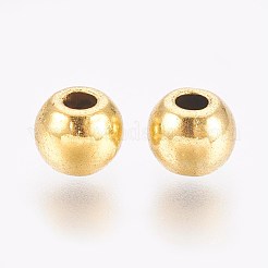 チベット風合金ビーズ  バレル  アンティーク黄金  鉛フリー＆カドミウムフリー  6x5mm  穴：2.5mm&nbsp;X-K0NTG031