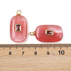 Cherry Quartz Glass Pendants&nbsp;LS-KK-B157-43G-03