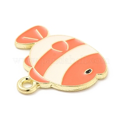Sea Animal Alloy Enamel Pendants&nbsp;ENAM-D041-07F