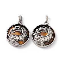Natural Tiger Eye Pendants&nbsp;G-H281-05I