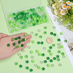 200Pcs 4 Colors Opaque & Transparent Acrylic Beads&nbsp;OACR-SP0002-40