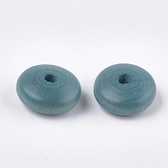 Painted Natural Wood Beads&nbsp;X-WOOD-T021-18E