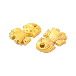 ラックメッキ合金エンジェルチャーム  鉛フリー＆カドミウムフリー＆ニッケルフリー  マットゴールドカラー  13.5x10x2mm  穴：1.4mm&nbsp;PALLOY-F287-22MG