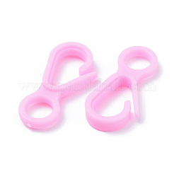 プラスチックカニカン  パールピンク  33x15.5x4.5mm  穴：7.5mm&nbsp;KY-D012-02