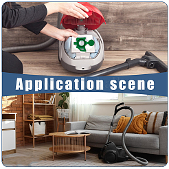 Non-woven Fabrics Vacuum Cleaner Bags Replacement with Plastic Findings&nbsp;AJEW-WH0077-244