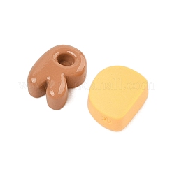 オペーク樹脂カボション  ミックスカラー  文字L  11~13.5x 8~12x5.5mm&nbsp;CRES-M037-03