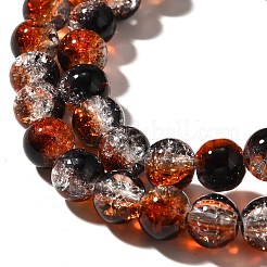 Crackle Glass Beads Strands&nbsp;X1-CCG-C002-8mm-02