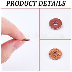 100Pcs Imitation Leather Washers&nbsp;FIND-CL0001-11B-02