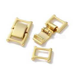 真鍮製時計バックル  カドミウムフリー＆鉛フリー  長方形  24KGP本金メッキ  17.5x10.5x4mm&nbsp;KK-F880-21C-G