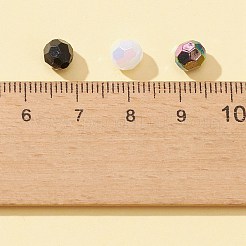 20g透明アクリルビーズセット  多面カット  ラウンド＆バイコン  ミックスカラー  6x5.5mm  穴：1~1.3mm&nbsp;TACR-FS0001-33