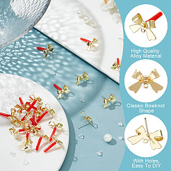 24Pcs Alloy Stud Earring Findings&nbsp;EJEW-HY0001-06