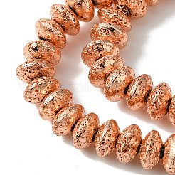 Electroplated Natural Lava Rock Beads Strands&nbsp;G-I360-P01-03