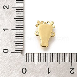 Rack Plating Brass Flower Animal Connector Charms&nbsp;KK-L225-027G