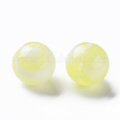 アクリルビーズ  天然石風  ラウンド  シャンパンイエロー  12mm  穴：2mm  約560個/500g&nbsp;MACR-S375-001D-08