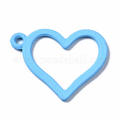 Spray Painted Alloy Pendants&nbsp;PALLOY-Q434-013C-NR