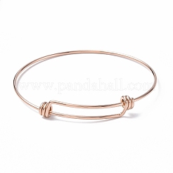 Ion Plating(IP) Adjustable 304 Stainless Steel Bangles Making&nbsp;MAK-F286-01RG