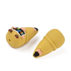 教師の日のテーマシリコンビーズ  gnome  34x17x17mm  穴：2mm&nbsp;SIL-I013-01D