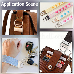 40Pcs 4 Colors Iron Ribbon Ends&nbsp;FIND-CN0002-57
