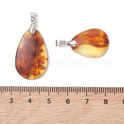 Natural Amber Pendants&nbsp;PALLOY-JF05260-02