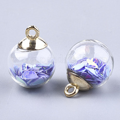 Glass Ball Pendants&nbsp;GLAA-T003-07B