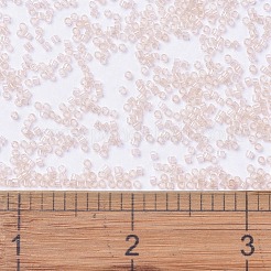 MIYUKIデリカビーズ  シリンダー  日本製シードビーズ  11/0  （db1410)透明淡桃  1.3x1.6mm  穴：0.8mm  約10000個/袋  50 G /袋&nbsp;SEED-X0054-DB1410