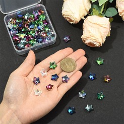 80Pcs 8 Colors Electroplate Glass Charms&nbsp;GLAA-YW0005-66