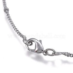 Brass Satellite Chains Necklaces&nbsp;NJEW-A266-58