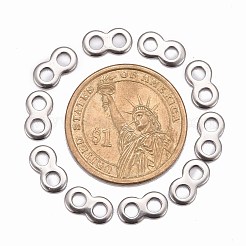 Tarnish Resistant Infinity 201 Stainless Steel Bead Spacer Bars&nbsp;STAS-R064-46