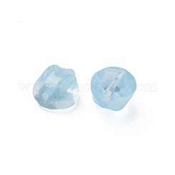 透明ガラスビーズ  兎  ライトスカイブルー  14x12x8mm  穴：1.4mm&nbsp;GLAA-Q092-06-D02